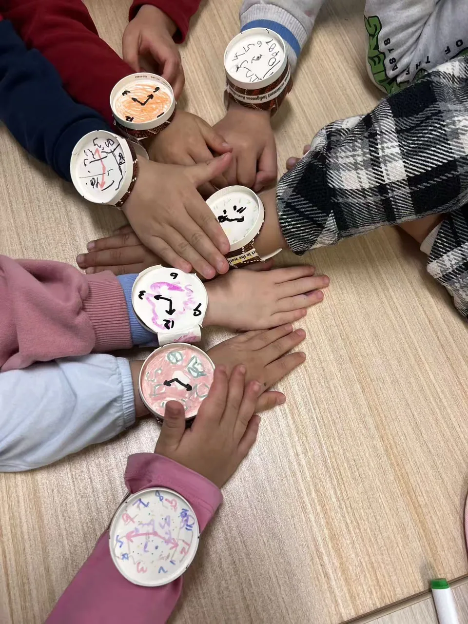 Handmade watches created in a cultural activity