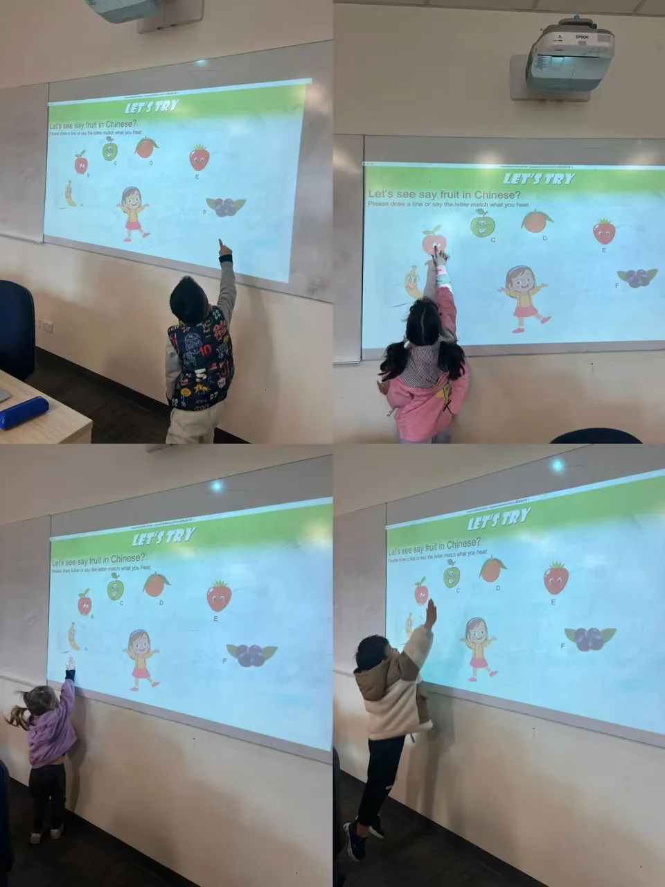 Learning through interactive classroom activities